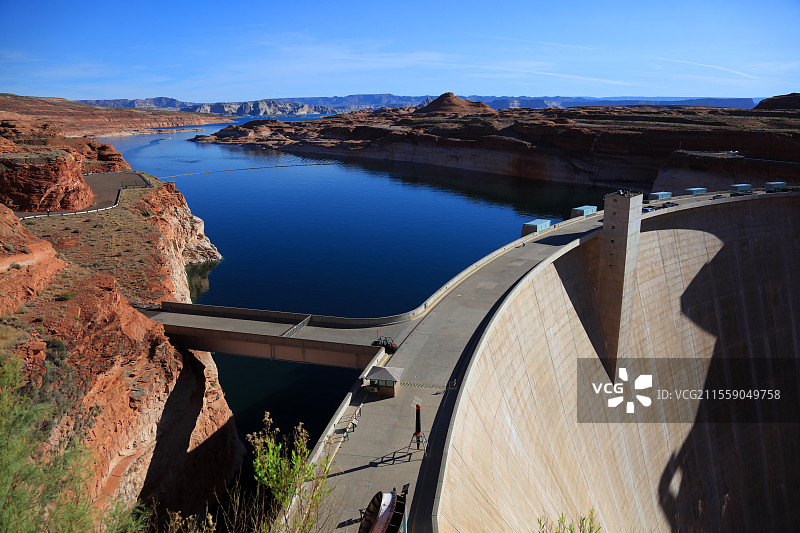 科罗拉多河 胡佛水坝壮丽风光图片素材