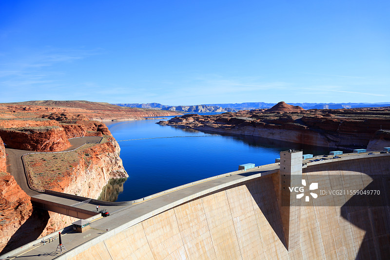 科罗拉多河 胡佛水坝壮丽风光图片素材