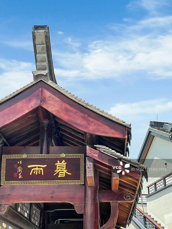 上海蟠龙天地春天风光：古镇风情与自然风光图片素材