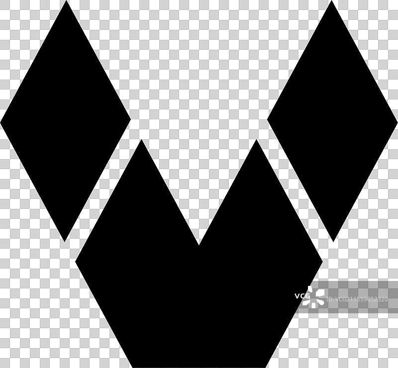 现代字母V标志设计图片素材