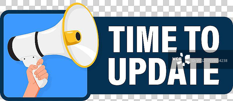 更新手持扩音器的时间图片素材