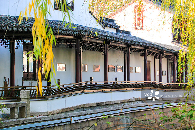 江苏苏州平江路历史文化街区江南水乡小桥流水人家图片素材