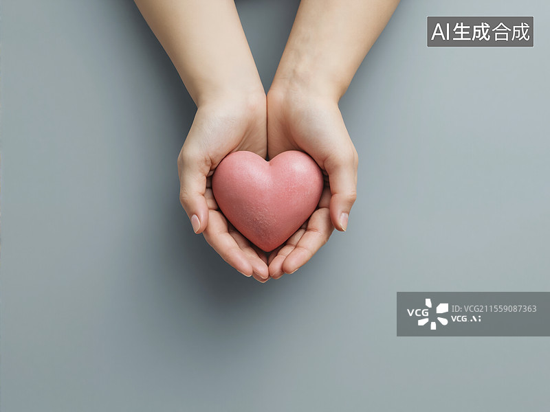 【AI数字艺术】爱心传递图片素材