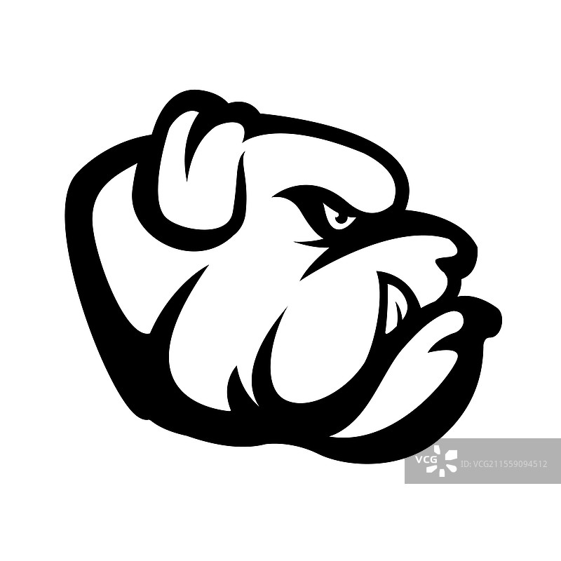 愤怒狗头设计元素图片素材