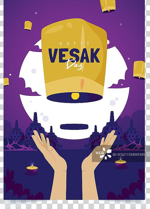 卫塞节灯笼节图片素材