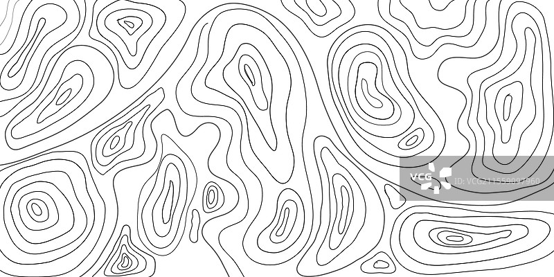 抽象山地地形的地形图图案图片素材