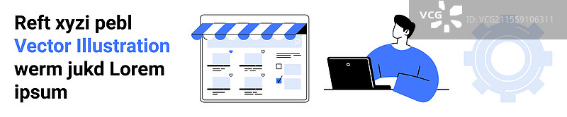 数字营销概念与计算机网站图片素材