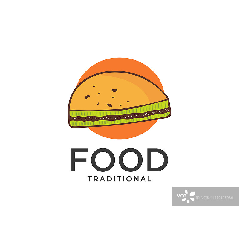 印尼街头美食甜煎饼标志图片素材