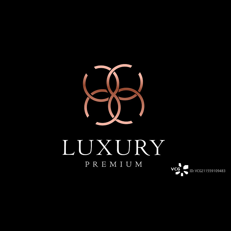 奢华复古装饰标志设计图片素材