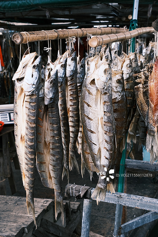 江西赣州宋城古浮桥水产品市场图片素材