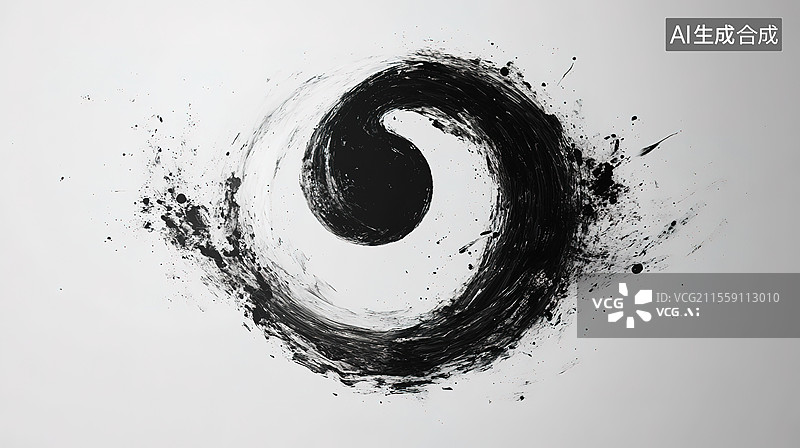 【AI数字艺术】国风水墨、水墨晕染、水墨笔触、水墨笔刷图片素材