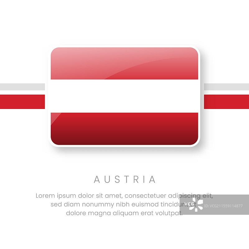 奥地利国旗 奥地利按钮旗帜图片素材