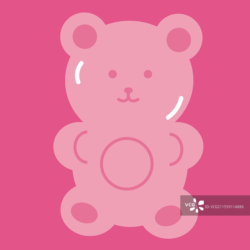 粉色卡通果味软糖熊糖果图片素材