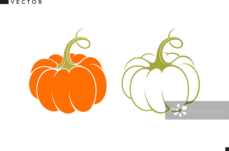 白南瓜和红南瓜图片素材