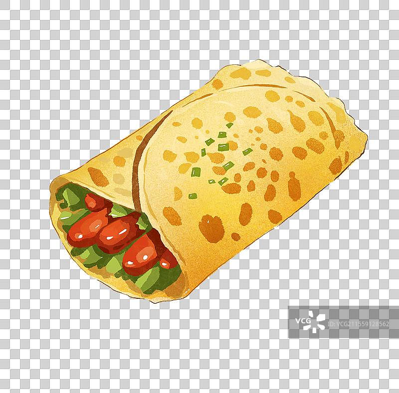 美味煎饼果子插画图片素材