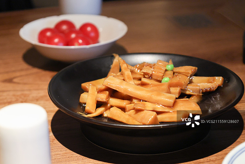 苏州美食方糕大糕油焖笋八宝辣酱狮子头图片素材