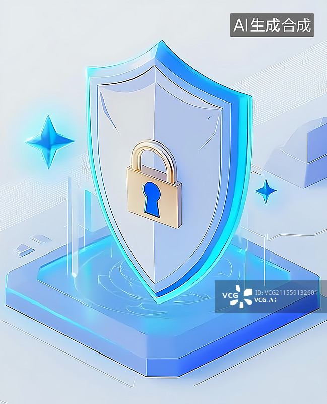 【AI数字艺术】数据安全加密图标图片素材