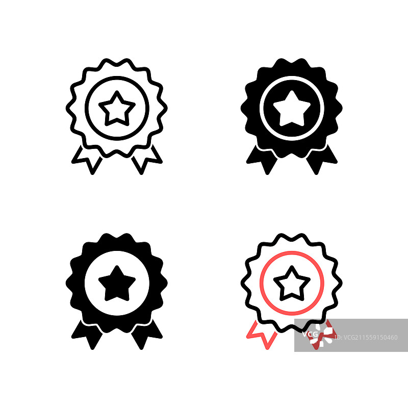 奖项图标集徽章图标成就图片素材