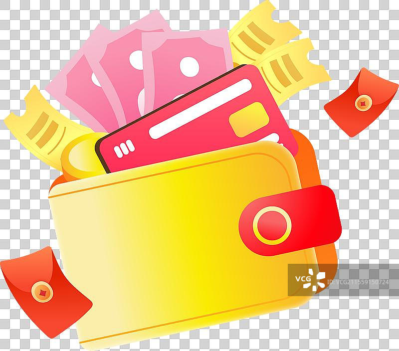 信用卡扁平风格插画元素图片素材