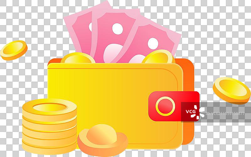 钱包插画元素图片素材