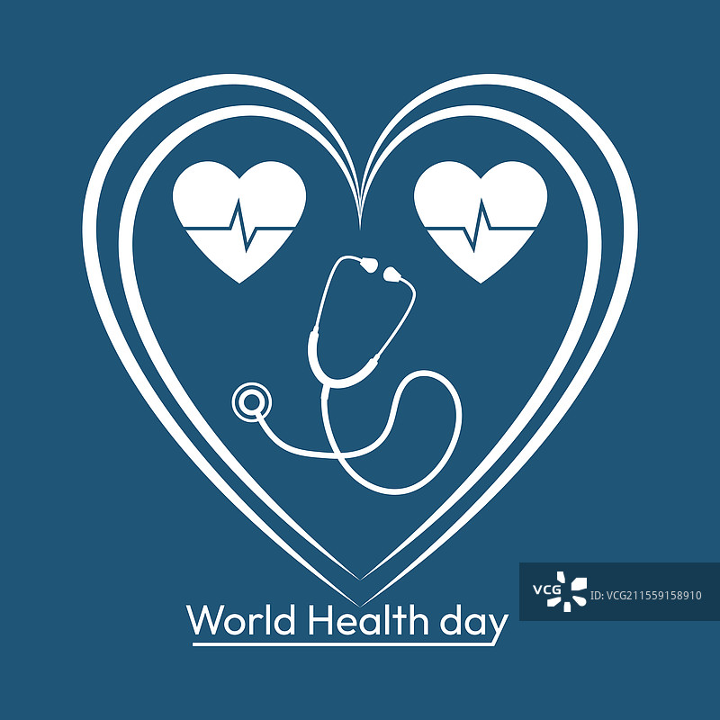 世界卫生日健康设计海报文本图片素材