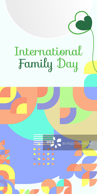 以大胆的方式庆祝国际家庭日图片素材