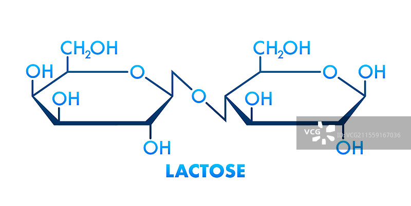 乳糖分子结构图片素材