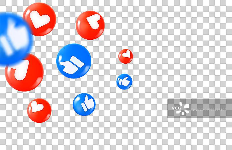 男子在社交媒体上收到反应图片素材