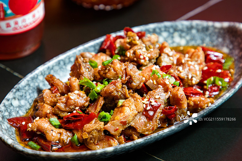 成都特产川渝小吃自贡小吃兔兔肉自贡美食四川美食兔兔兔肉麻辣兔兔头图片素材