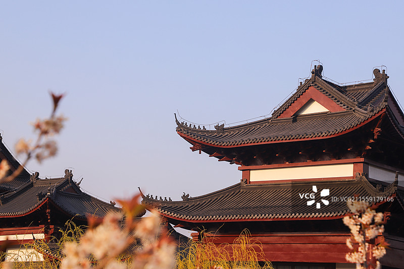 威海华夏城一角图片素材