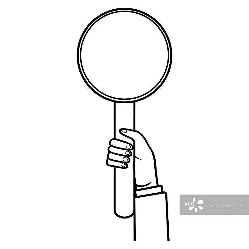 手中高亮的拍卖牌图片素材