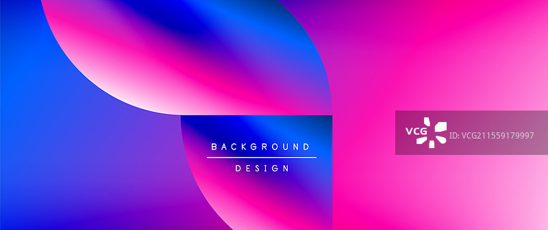 渐变的圆形和圆形图案，简约风格图片素材