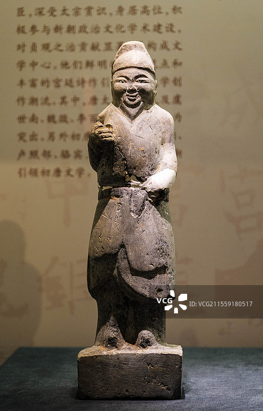 昭陵博物馆藏白石人像图片素材
