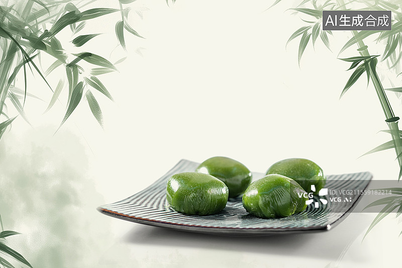 【AI数字艺术】青团图片素材