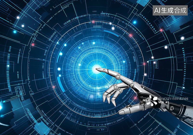 【AI数字艺术】机械手图片素材