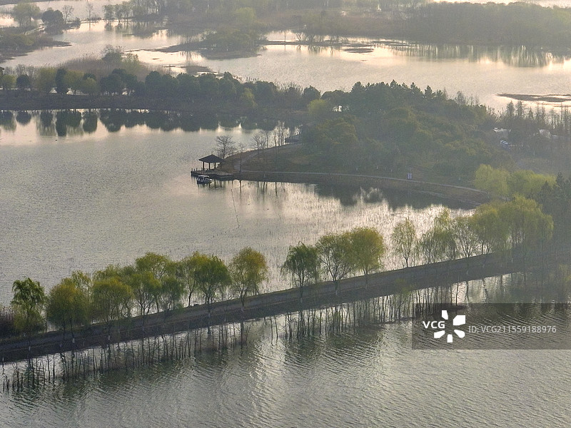 如画仙山湖+浙江省湖州市长兴县泗安镇仙山村仙山湖景区图片素材