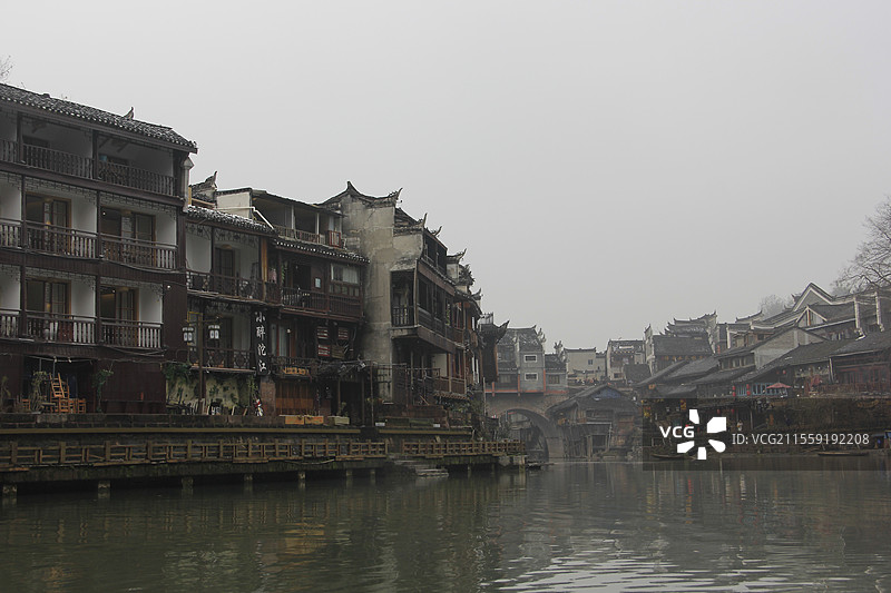古城江景图片素材