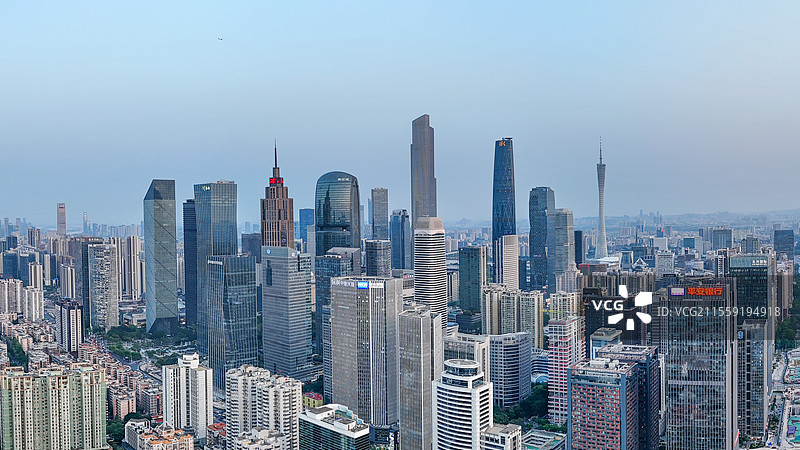 广州珠江新城城市建筑全景图片素材