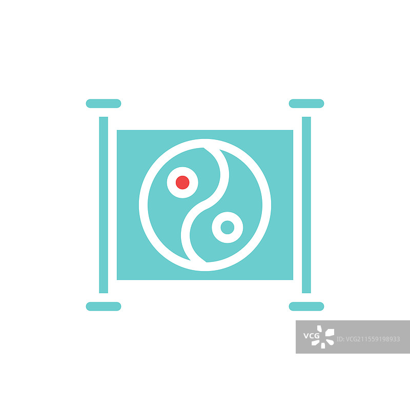传统的阴阳符号图标图片素材