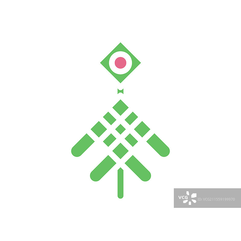 抽象的开斋节ketupat图标图片素材