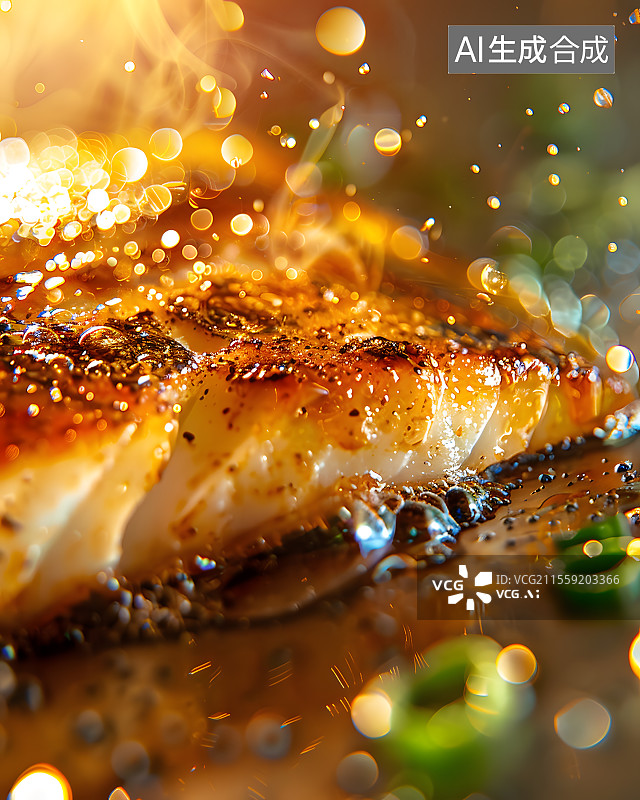 【AI数字艺术】三文鱼艺术插画图片素材