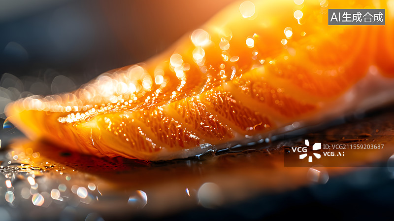 【AI数字艺术】三文鱼艺术插画图片素材