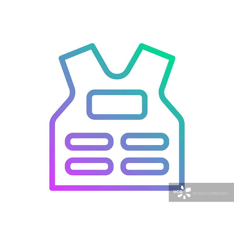 现代防弹背心图标符号图片素材