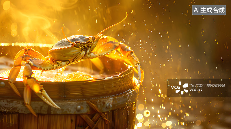 【AI数字艺术】螃蟹插画图片素材