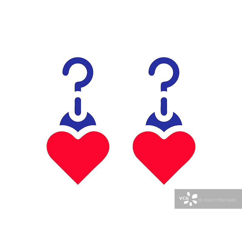 爱情问题 不确定的情感 概念艺术图片素材