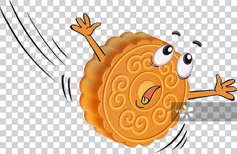 元素：惊恐的月饼图片素材