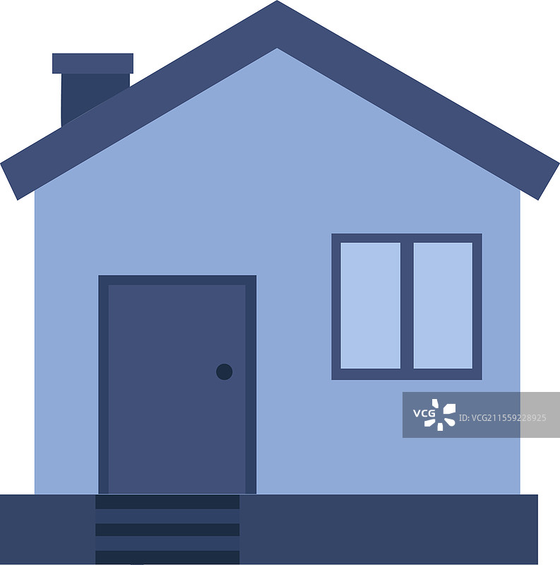 白色背景上的房屋建筑保险图标图片素材