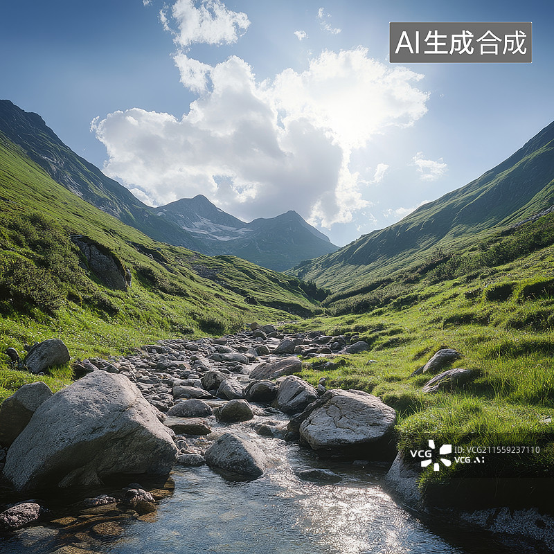 【AI数字艺术】山路图片素材