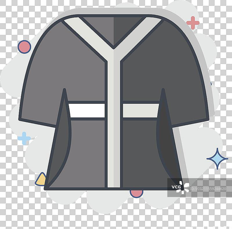 与酒店服务相关的浴袍图标图片素材