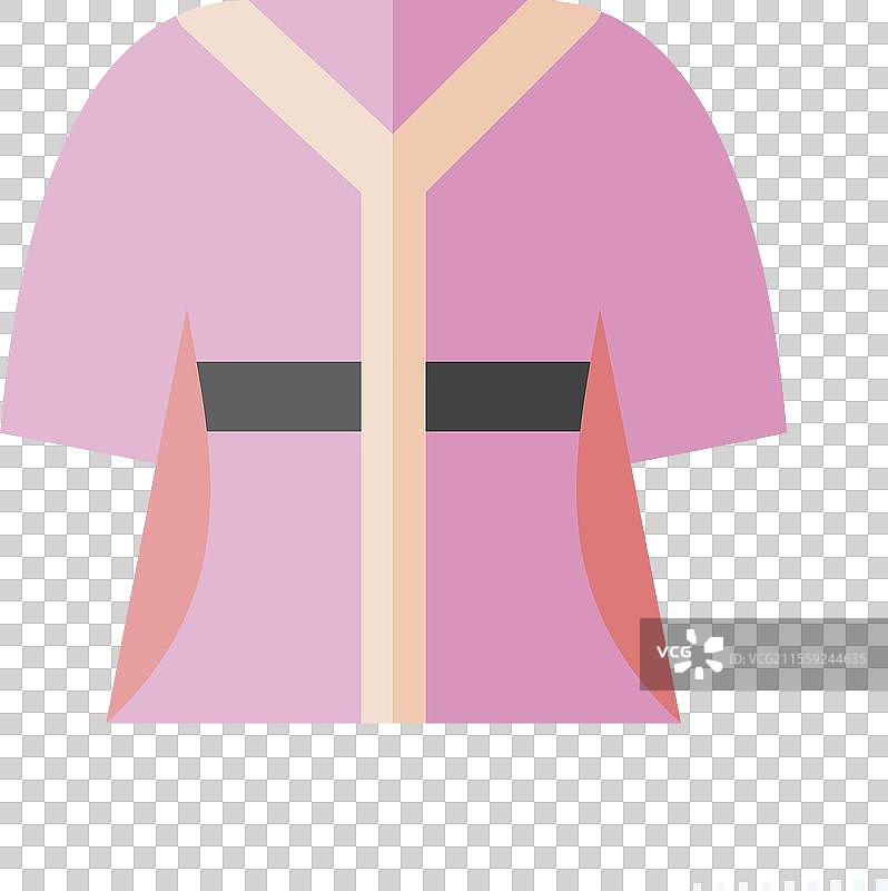 与酒店服务相关的浴袍图标图片素材